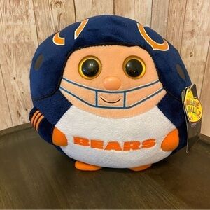 TY Beanie Ballz Chicago Bears NFL Licensed 7” Collectible Plush